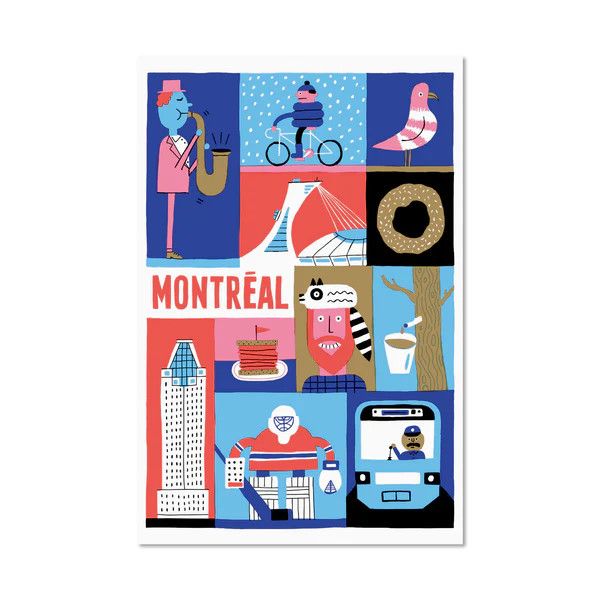 Carte de souhaits &quot;Montréal&quot; par Benoit Tardif - Paperole