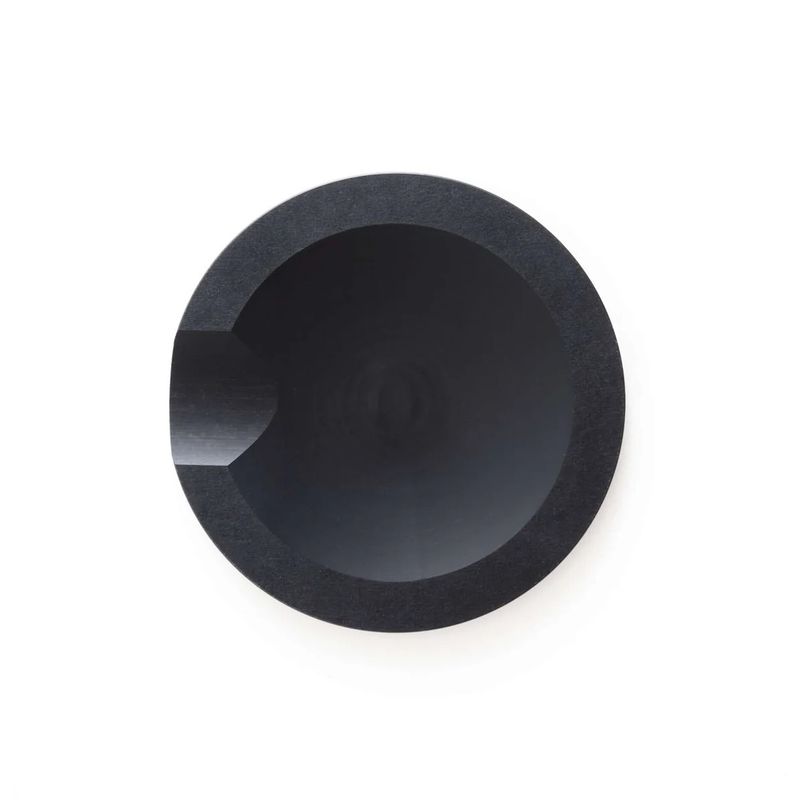 Repose cuillère papier noir rond composite - Epicurean
