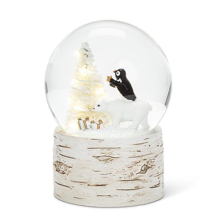 Boule à neige - Pingouins et ours - LED - Abbott