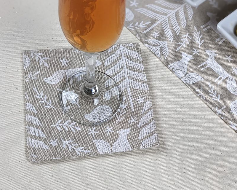 Sous-verres (4) - Nature de noël  - Sac en vrac