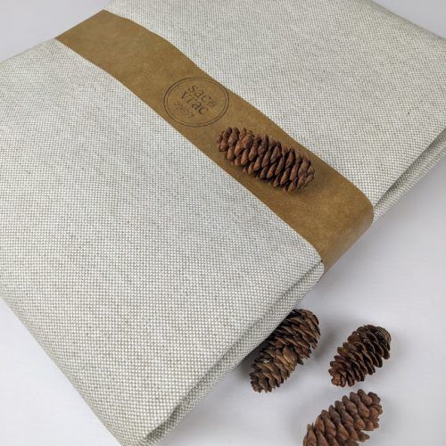 Nappe rectangulaire lin nature - Sac en vrac