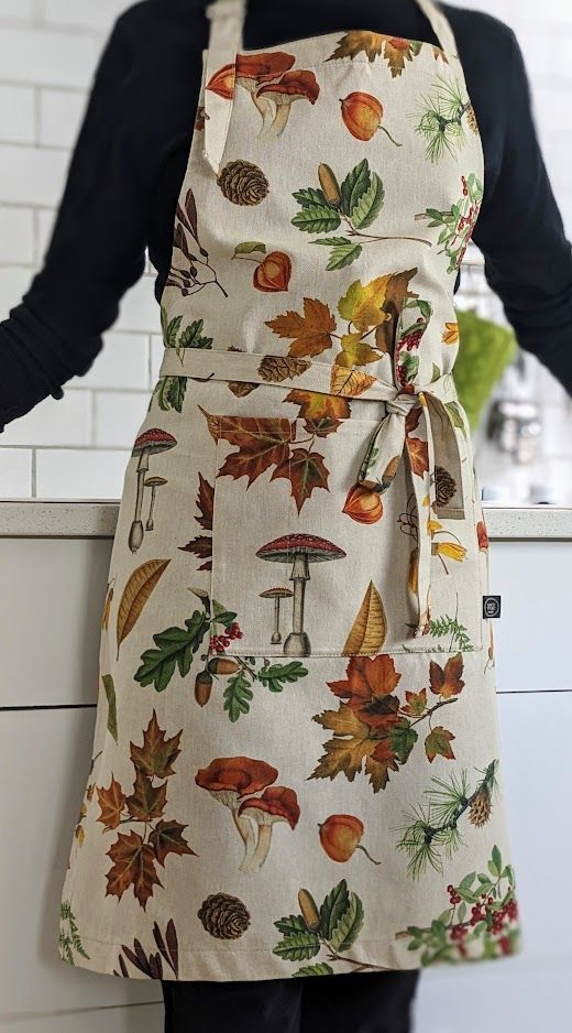 Tablier de cuisine motif feuilles d&#39;automne - Sac en vrac
