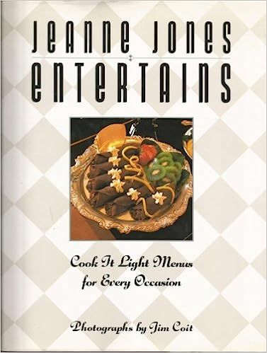 Livre d&#39;occasion - Jeanne Jones Entertains: Cook It Light Menus for Every Occasion