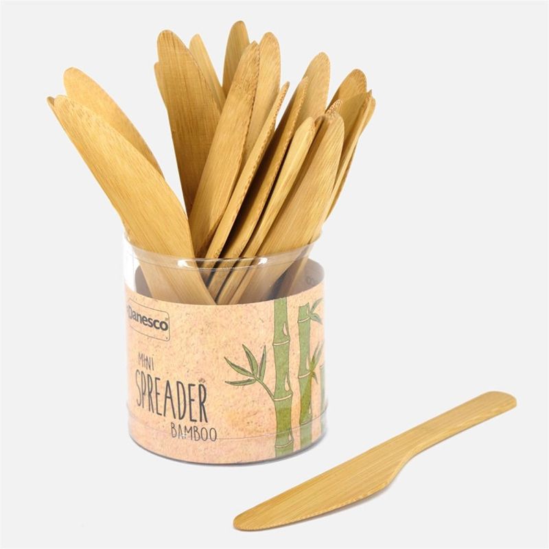 Couteau à tartiner en bambou naturel - Danesco