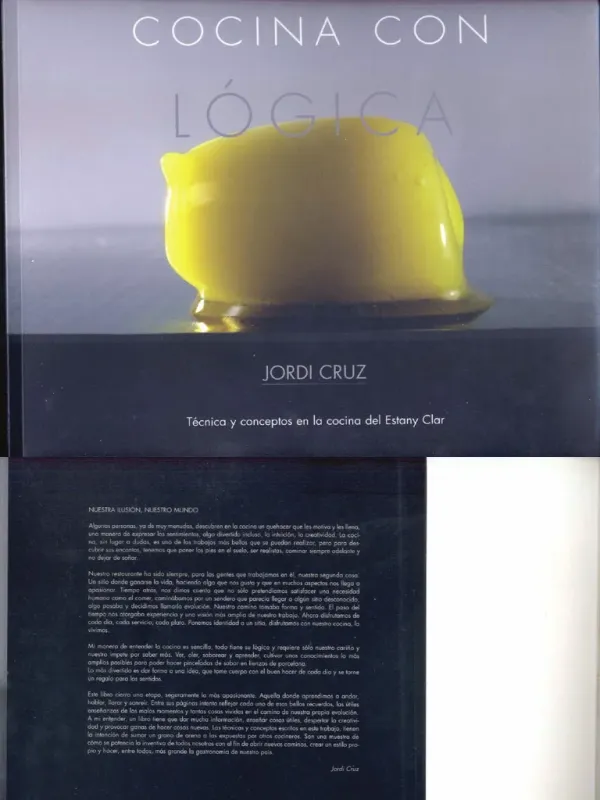 Livre d'occasion - Cocina con lógica - Jordi Cruz