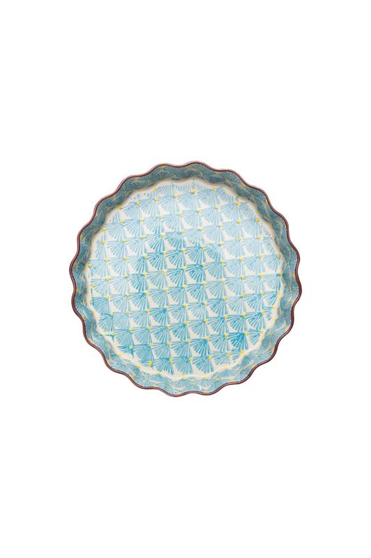 Quiche  Floral jaune et bleu 22cm - Tranquillo