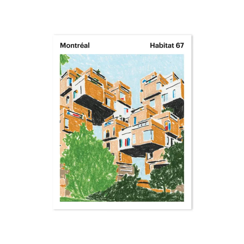 Carte postale - Montreal Habitat 7 - Jeraume - Paperole