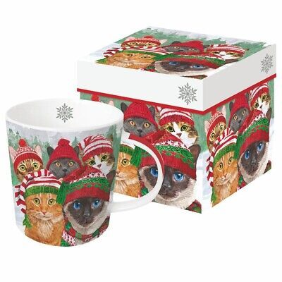 Tasse chat tuque dans une boite - PPD