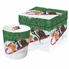 Tasse chat luge d&#39;hiver  - Paperproducts Design