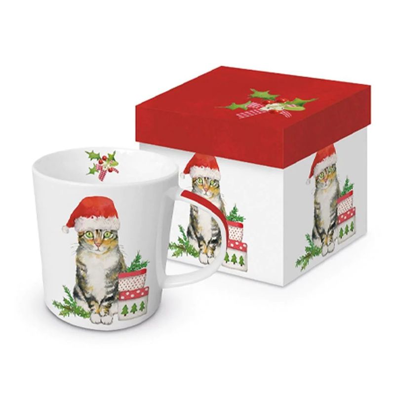 Tasse cadeau chat chapeau de Noel - Paperproducts Design