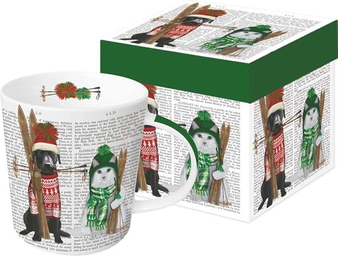Tasse cadeau chat ski hiver - Paperproducts Design