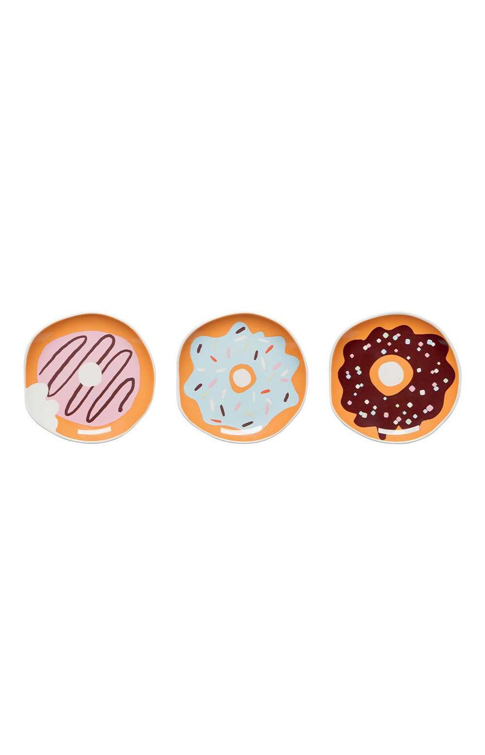 Ensemble assiettes ronde forme de beigne / donut 5&#39;&#39; - Jubilee