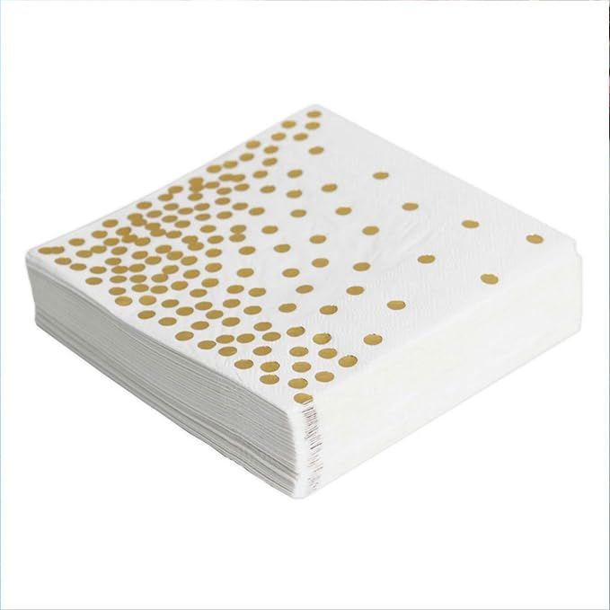 Serviettes 3 plis ''Splatterware Gold"