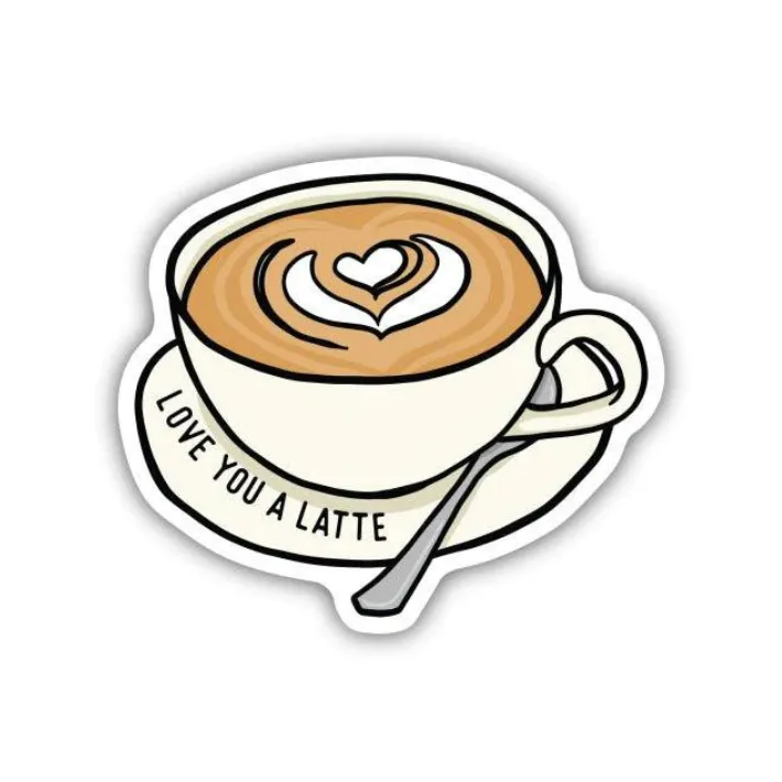 Autocollant Latte - Stickers Northwest