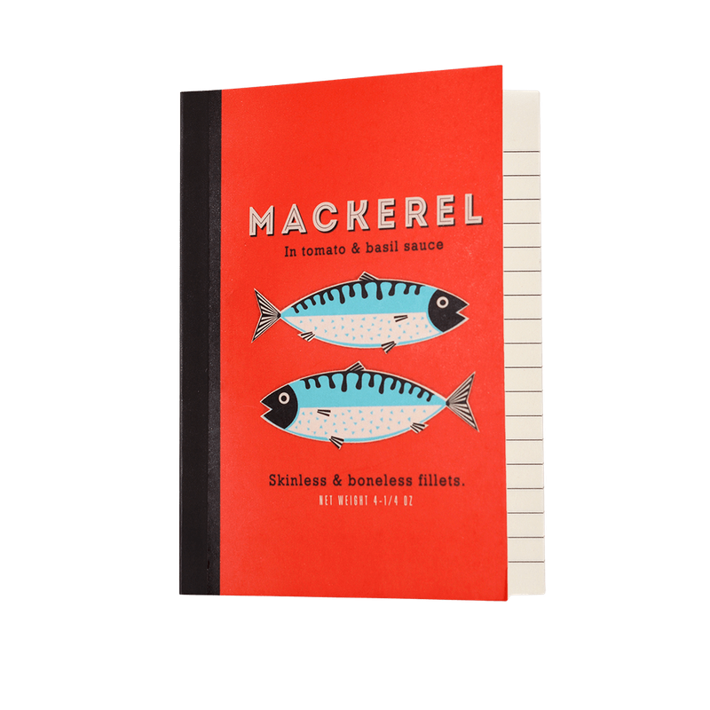 Cahier de note rouge - Mackerel - Rex London