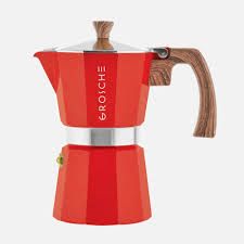 Cafetière rouge à espresso - 9 tasses - GROSCHE Milano