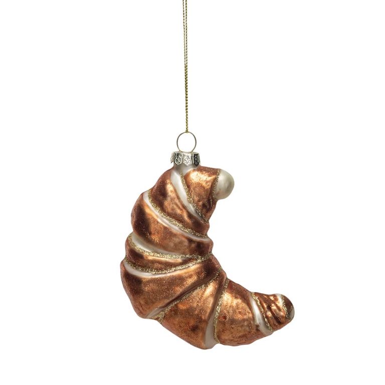 Ornement de noël -  Croissant - Creative Coop
