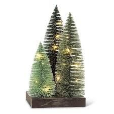 Déco 3 sapins des fêtes scintillants