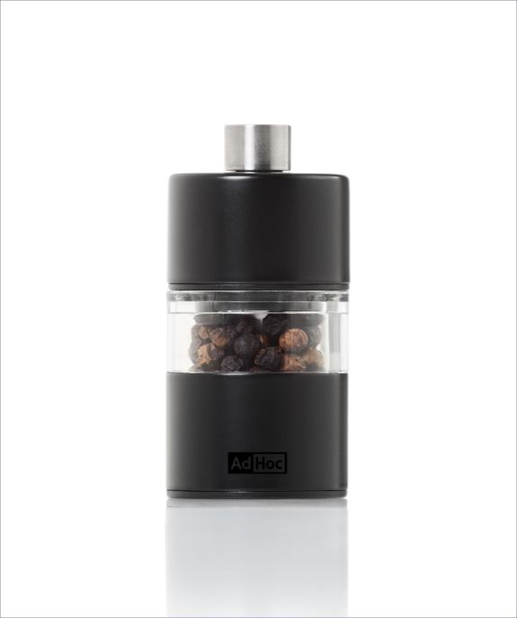 Mini moulin à poivre ou sel noir - AdHoc