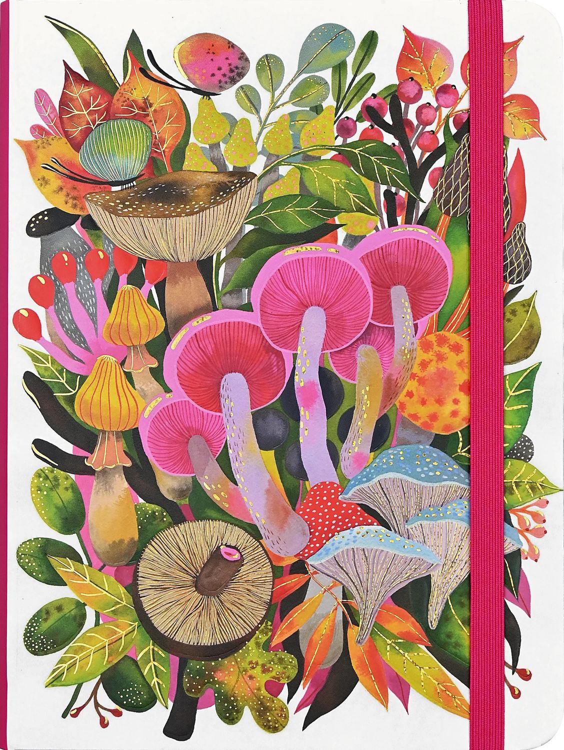 Cahier de notes (MOYEN) 160 pages &quot;mushroom medley&quot; - Peter Pauper Press