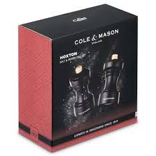 Petite salière et poivrière - Bois chocolat - Cole and Mason