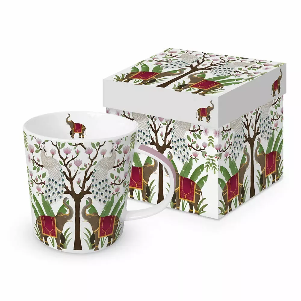 Tasse cadeau Éléphants &amp; Paons - Paperproducts Design