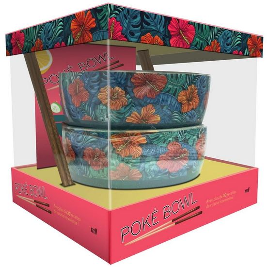 Coffret poké bowl - Avec plus de 30 recettes de cuisine hawaïenne ! - Collectif
