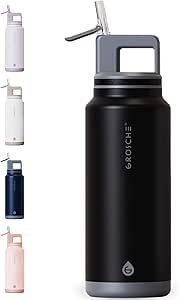 Bouteille d&#39;eau 40oz ALPINE noire - Grosche