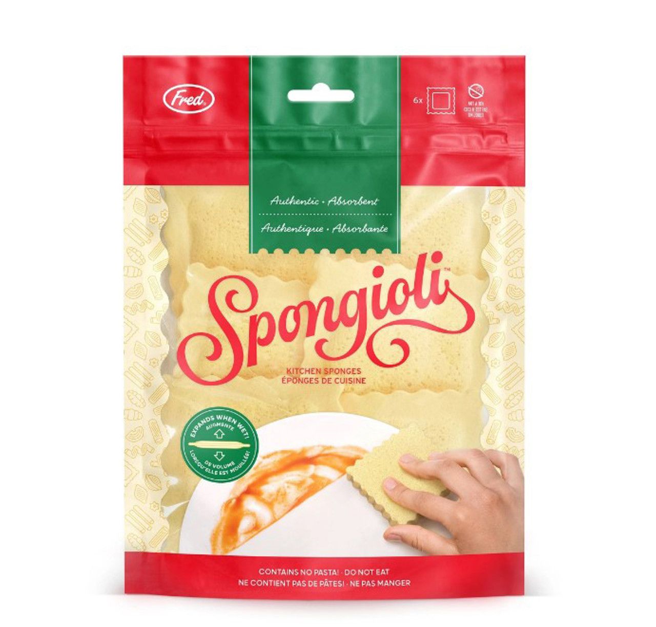 Éponges de cuisine (6) - Raviolis - Fred