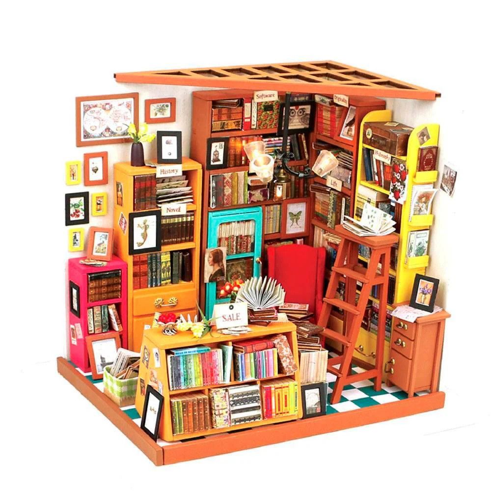 DIY Maison miniature (salle d&#39;étude de Sam) 185x225x190mm - Fouvrac