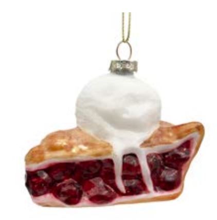 Ornement tarte à la cerise et crème glacée - Holland Import (Christmas forever)
