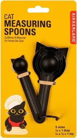 Cuillères a mesurer - Chat noir - Kikkerland