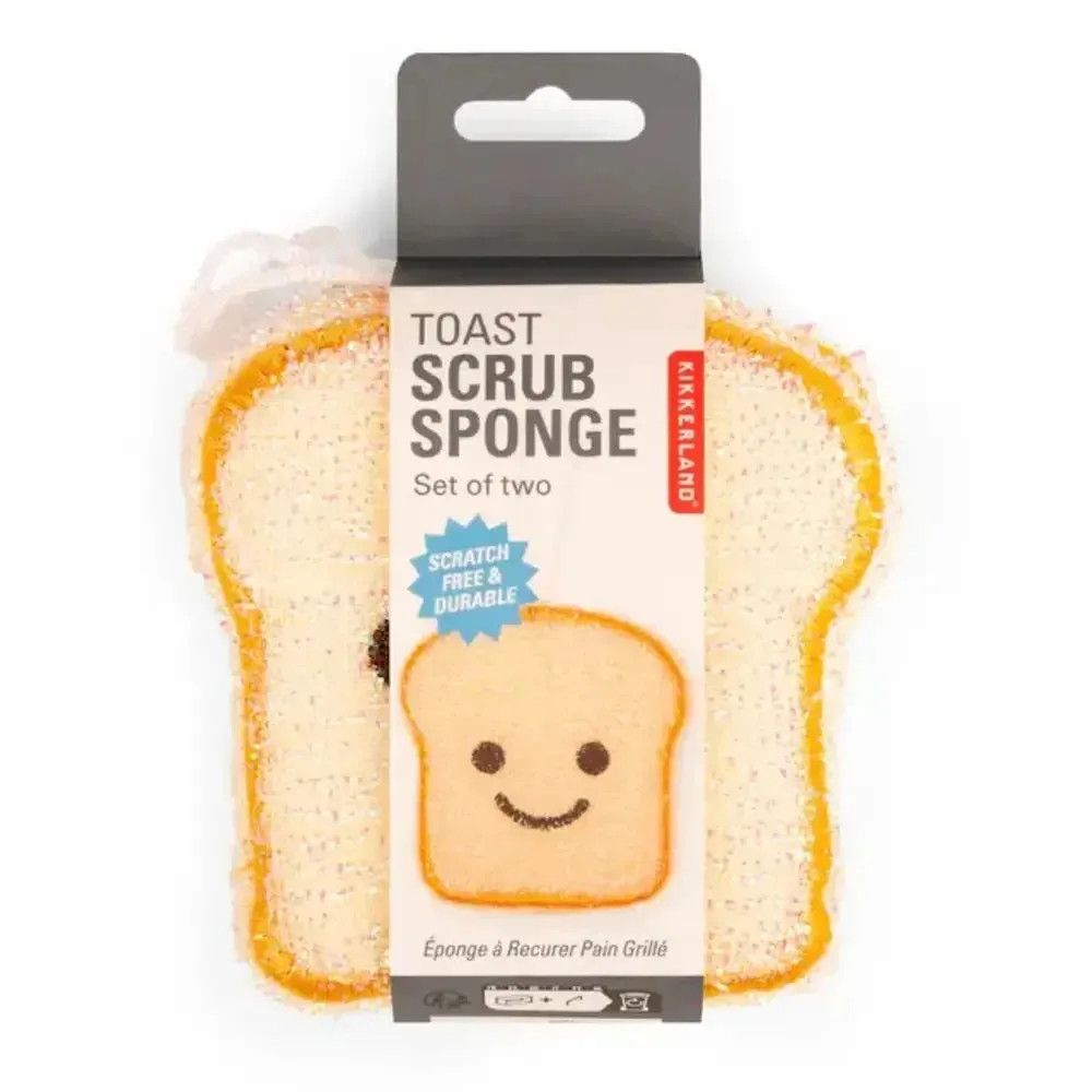 Éponges (2) à récurer toast - Kikkerland