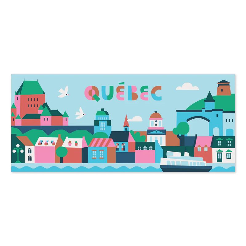 Carte postale longue Panorama Québec - Paperole