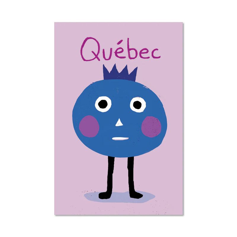 Carte postale bleuet du Québec - Francis Léveillée - Paperole