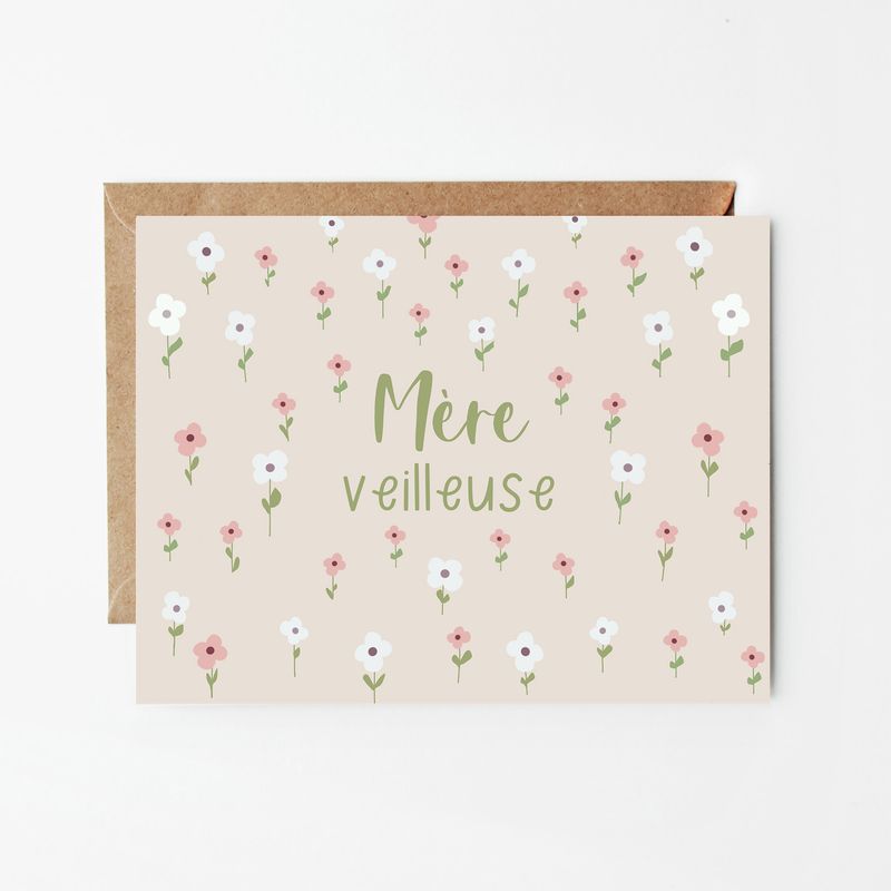 Cartes Fêtes des mères Mère veilleuse - Glenda Cast