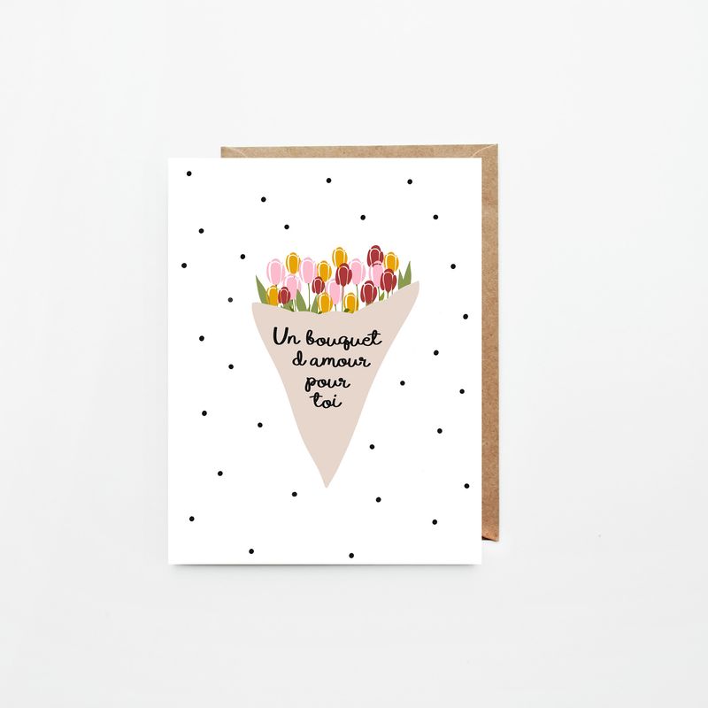 Cartes Fêtes des mères Un bouquet d&#39;amour pour toi - Glenda Cast