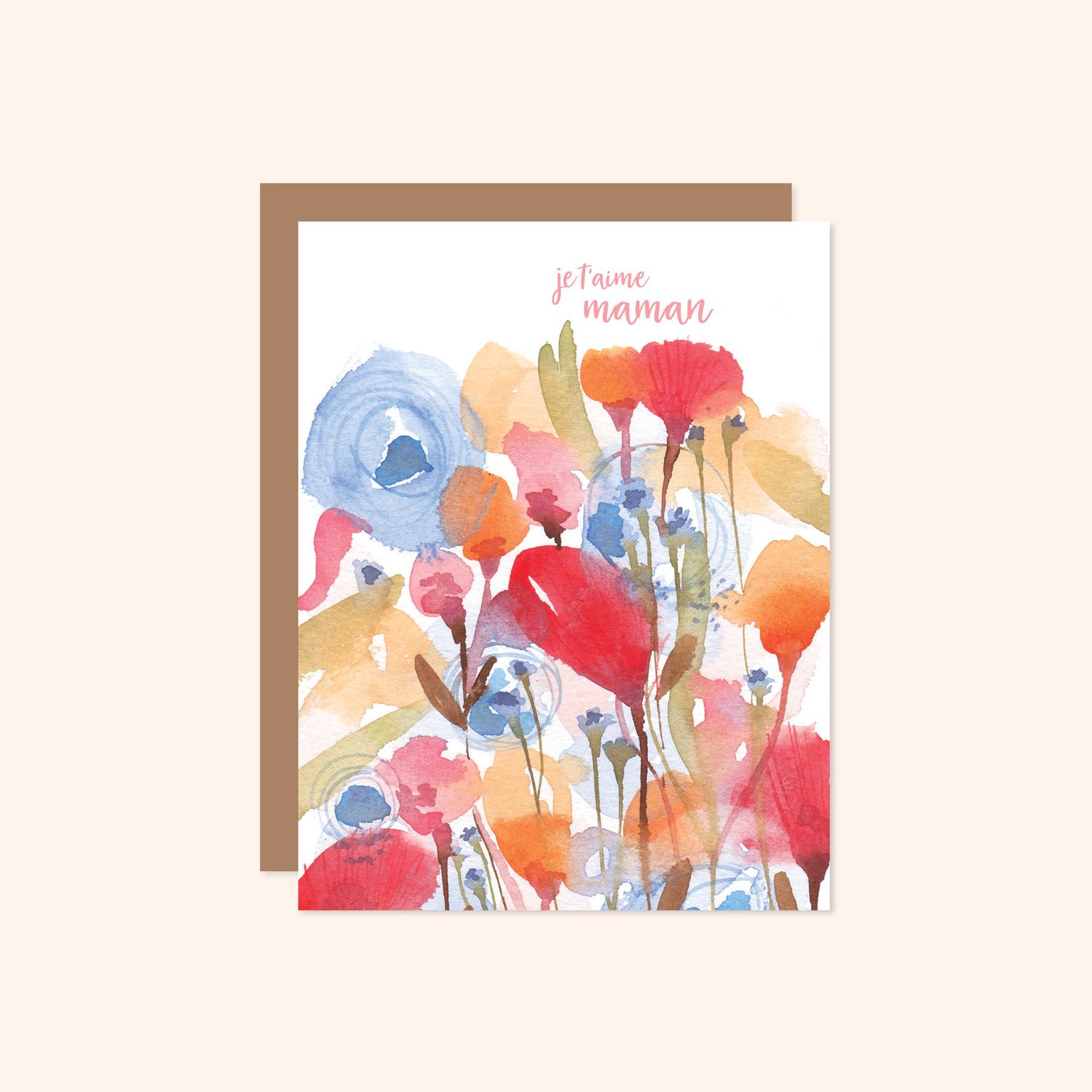 Carte de souhaits pour la fête des mères - Carolie Joly Illustrations