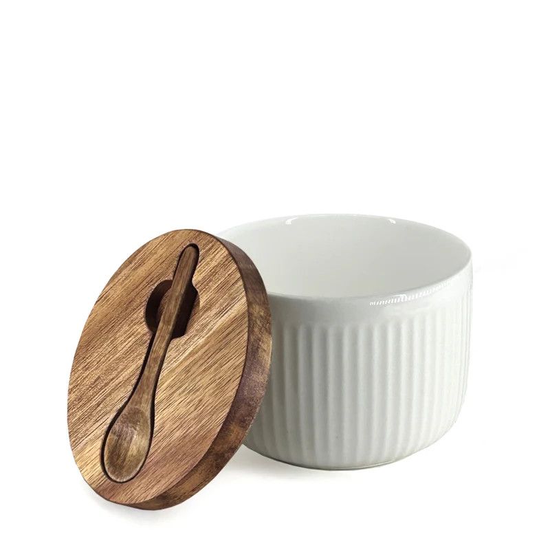 Pot à sel avec cuillère en bois - BIA Danesco