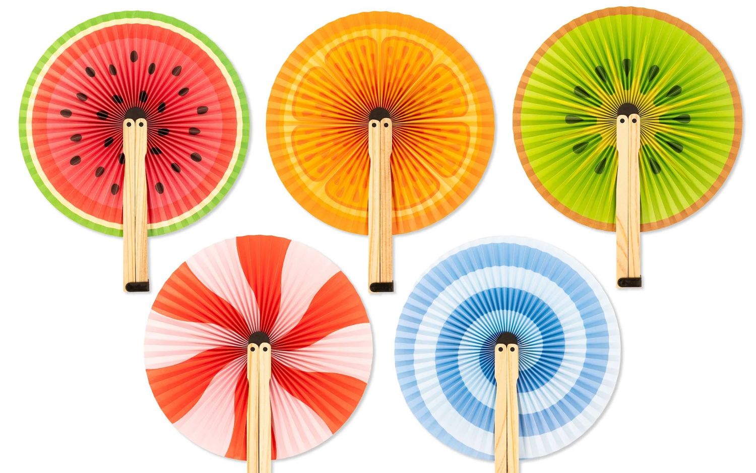 éventail papier fruits - Kikkerland