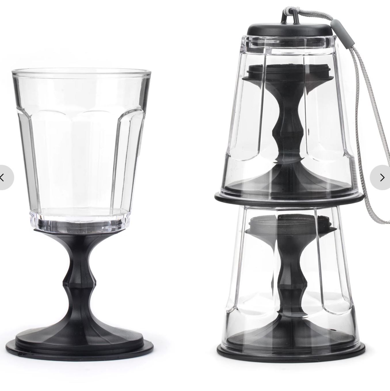 verres à vin à emporter - kikkerland