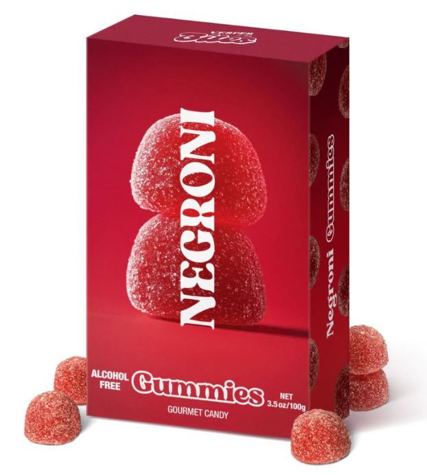 Jujubes saveur de cocktails negroni - Vesper Bites