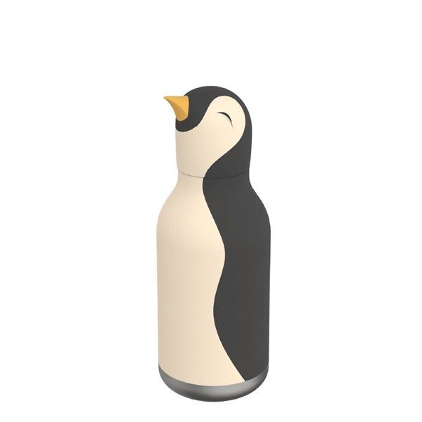 Bouteille d&#39;eau en acier inox - Pingouin - Asobu