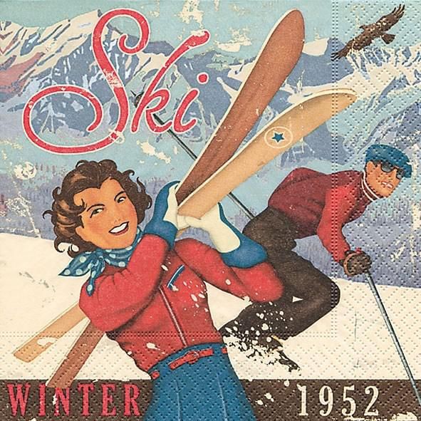 Napkins Winter 1952 24x24cm - Twilight Collection - OCD