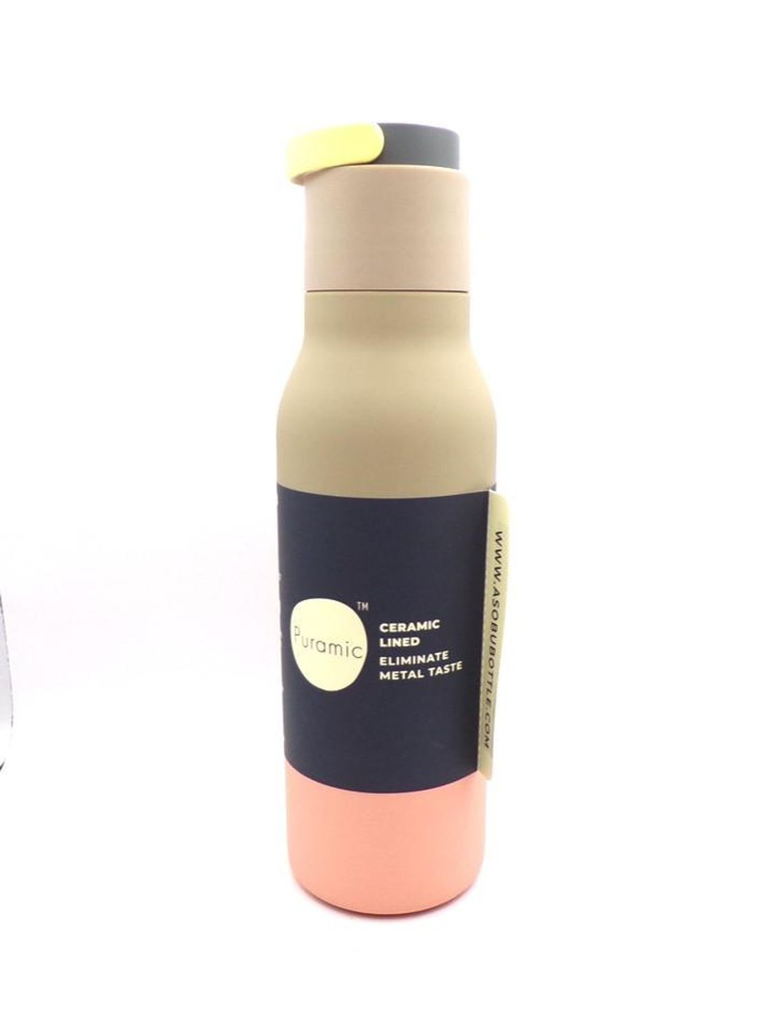 Bouteille d&#39;acier inoxidable pastel pêche 22oz - Asobu