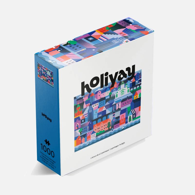 Casse-tête Crépuscule à Copenhague 1000 pièces - Holiyay Puzzle