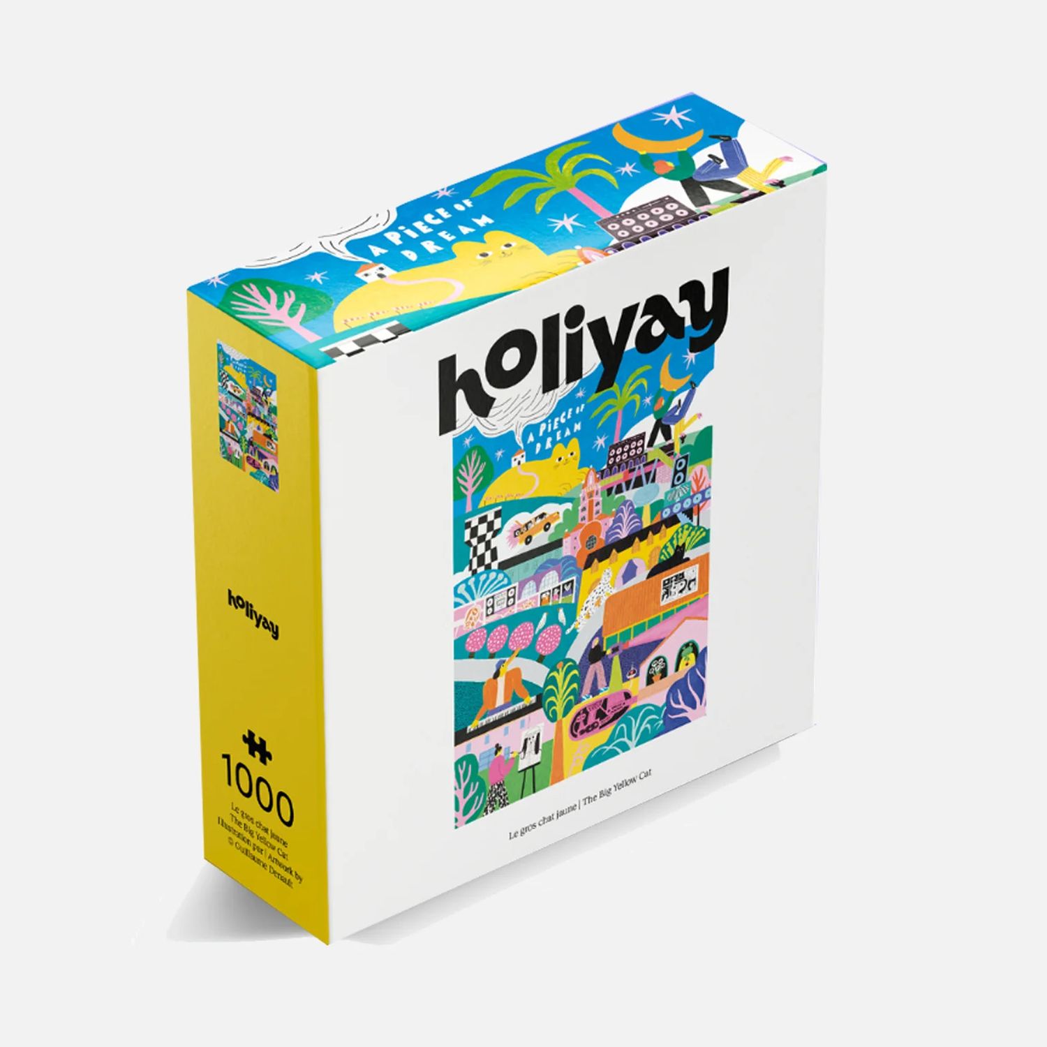 Casse-tête Le gros chat jaune 1000 pièces - Holiyay Puzzle