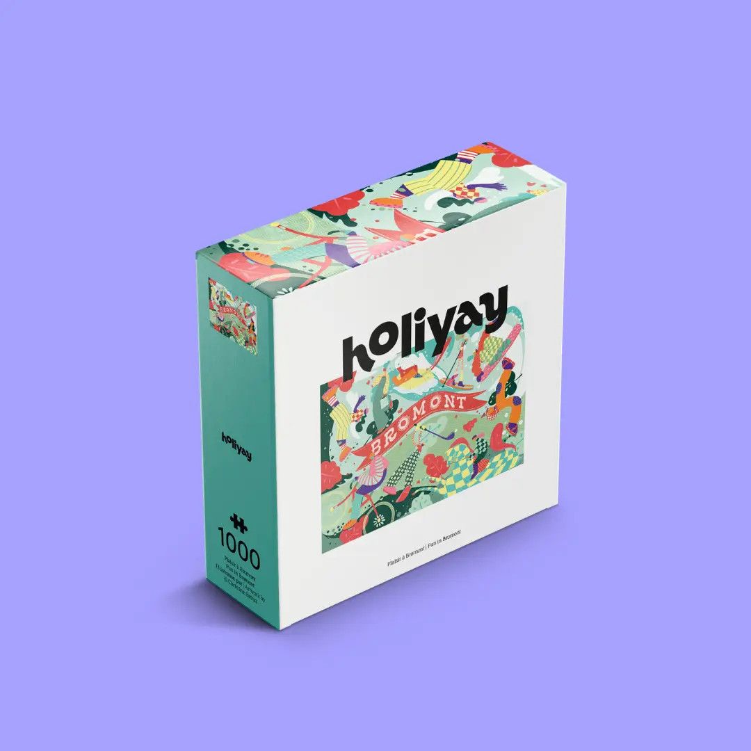 Casse-tête Plaisir à Bromont 1000 pièces - Holiyay Puzzle