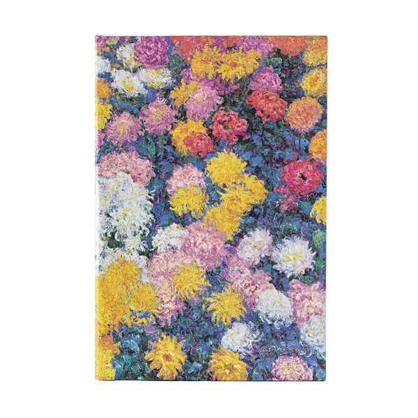 Monet&#39;s Chrysanthemums Midi Lined Hardcover Journal, 144pg, 120GSM by Paperblanks (Monet&#39;s Chrysanthemums)