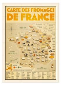 Carte des fromages de France - Mathieu Persan